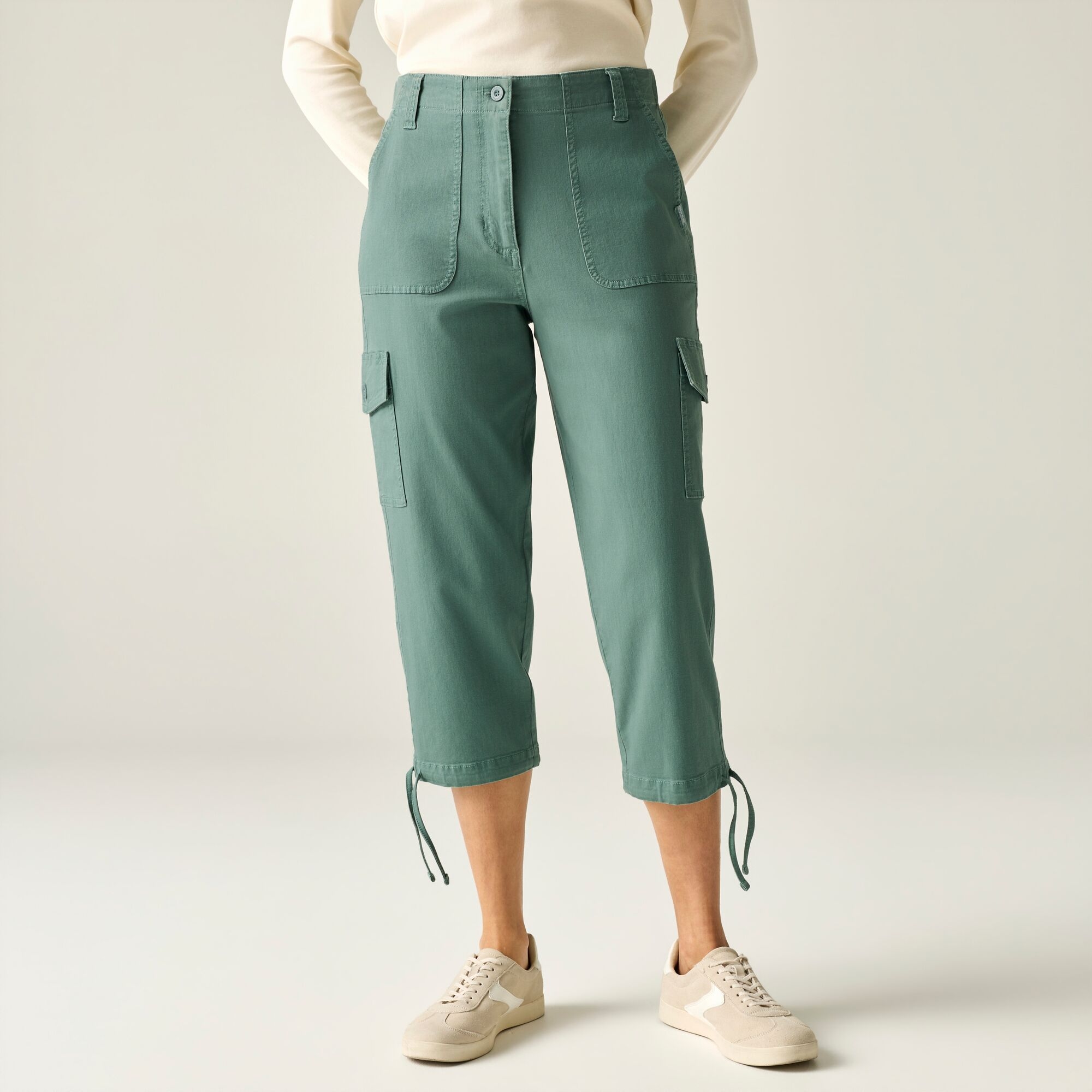 Regatta Shorebella Capri Trousers Size: 8 Women's Green