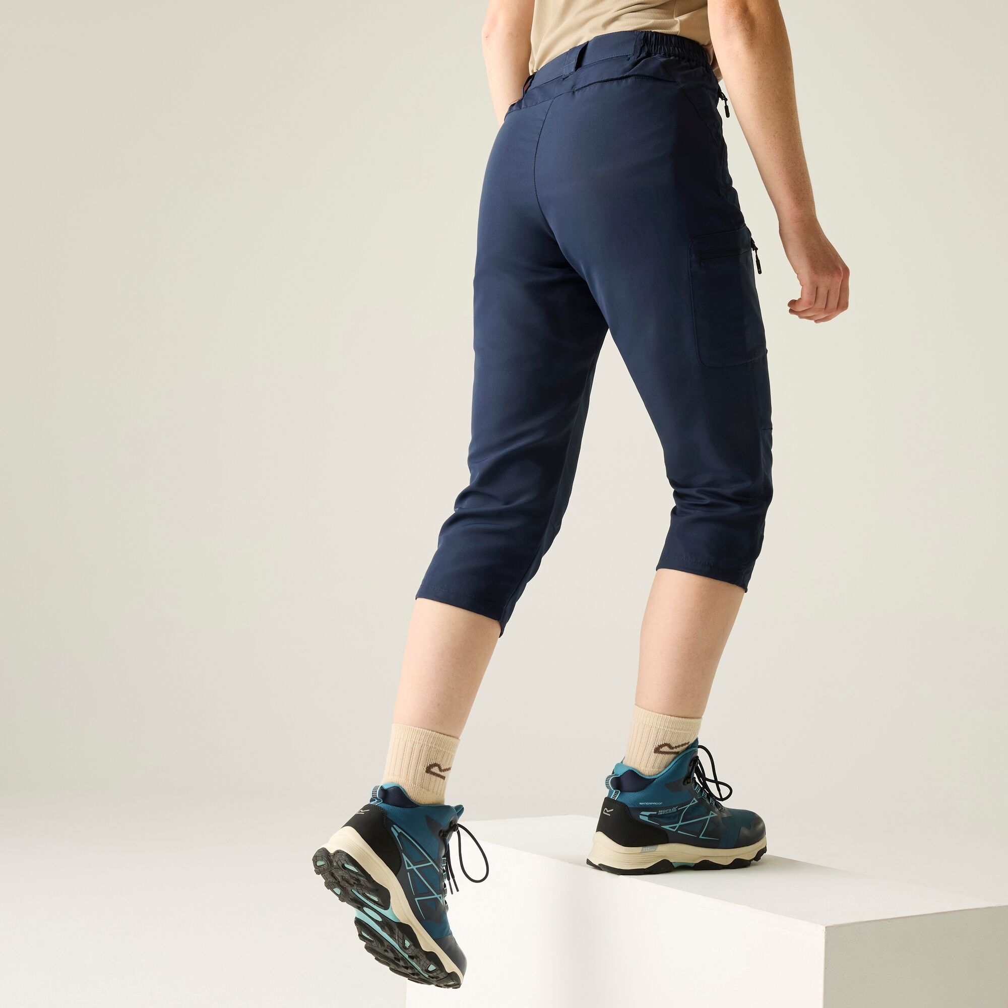 Regatta Spodnie damskie capri Chaska III Niebieski