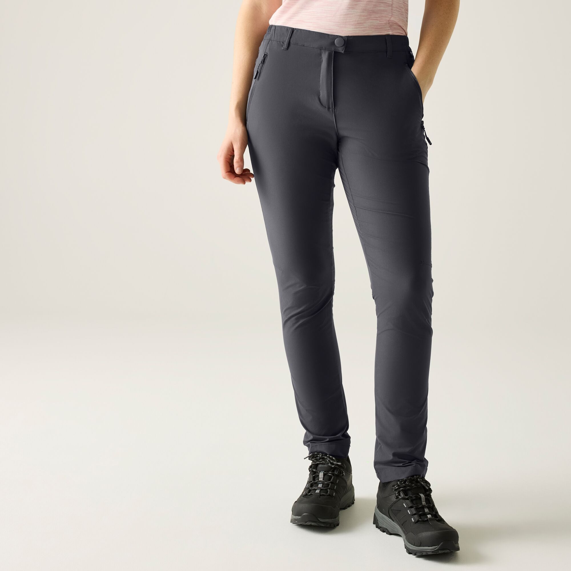 Regatta Women's Highton Ii Walking Trousers - Grey Size 14 R