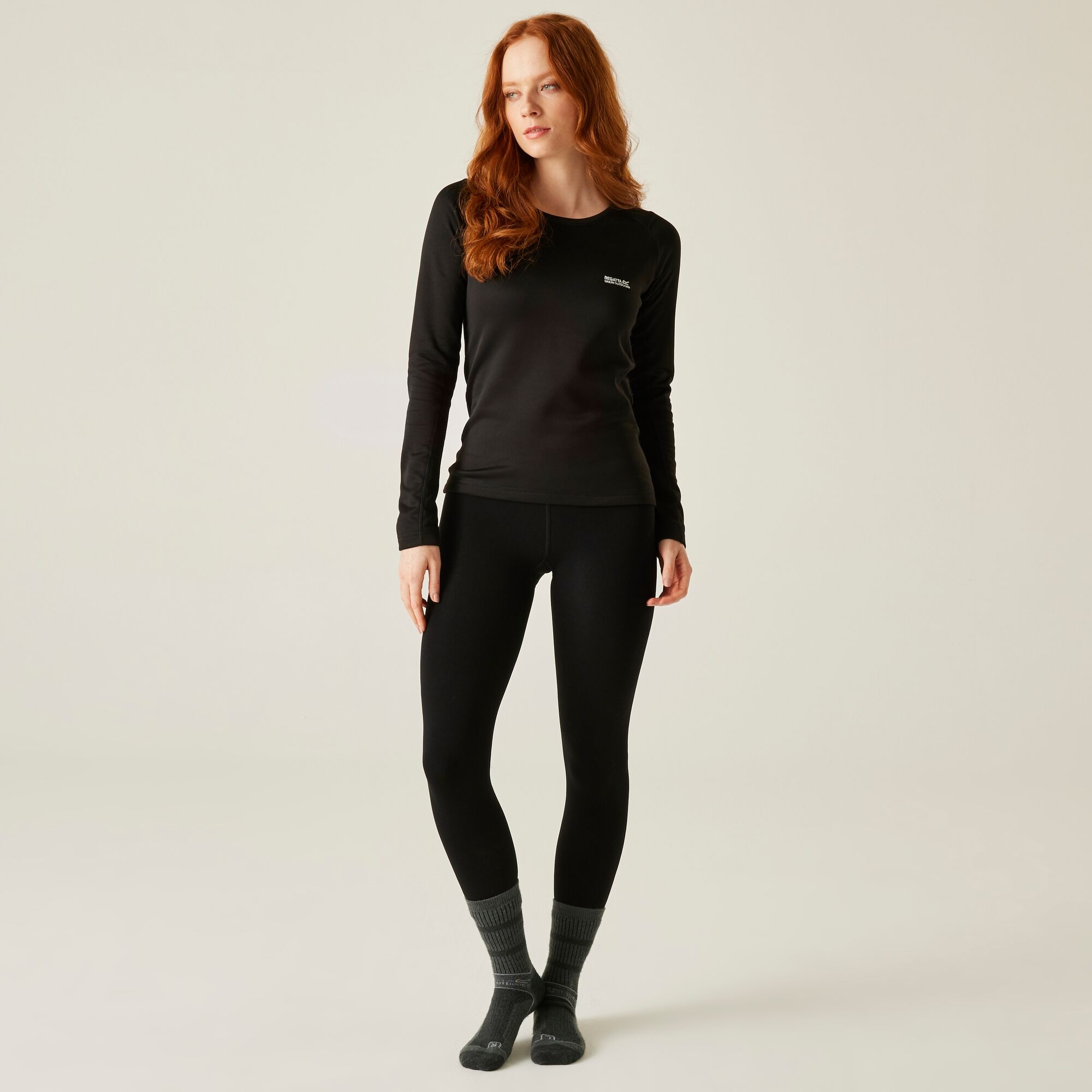 Regatta Legginsy damskie ocieplane Thermal Stretch Czarny