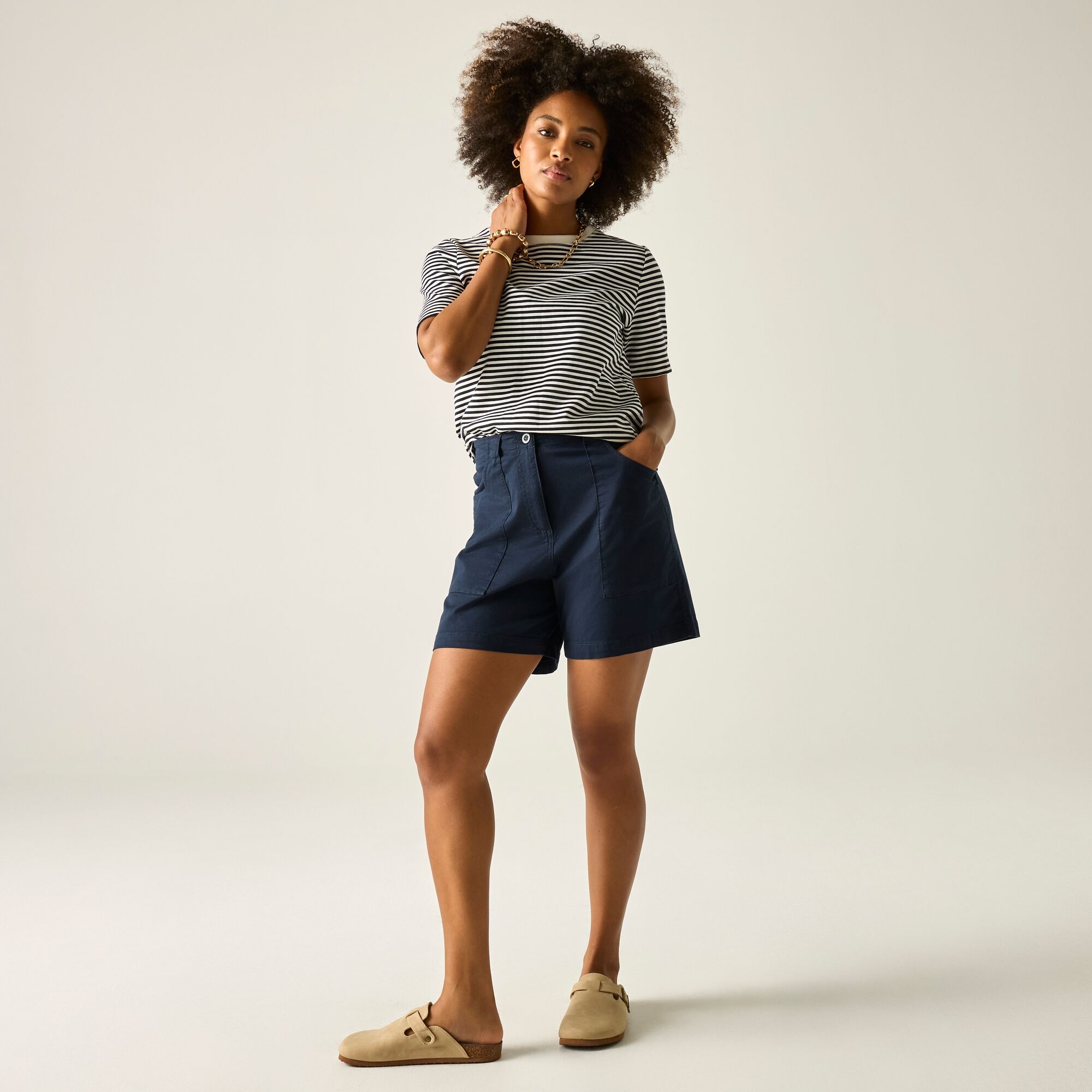 Regatta   Spodenki damskie casual Liza Niebieski