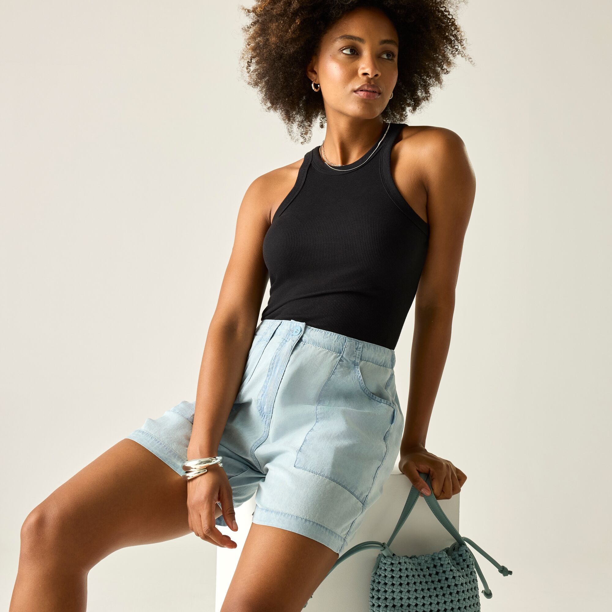 Regatta Spodenki damskie casual Liza Niebieski