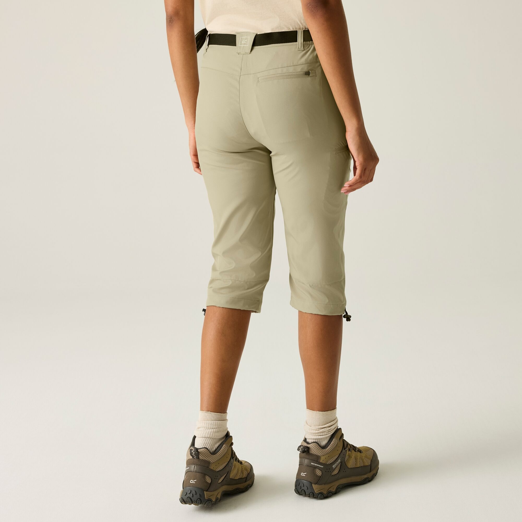 Regatta Spodnie damskie capri Xert Stretch Brązowy