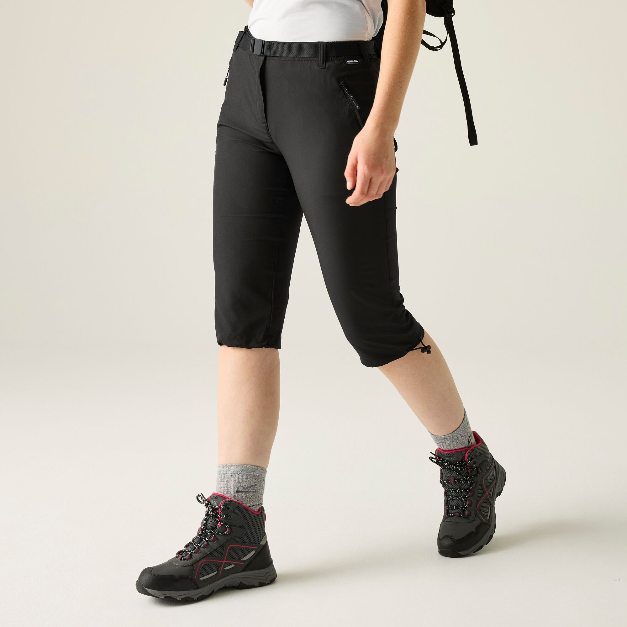 Regatta Spodnie damskie capri Xert Stretch Czarny