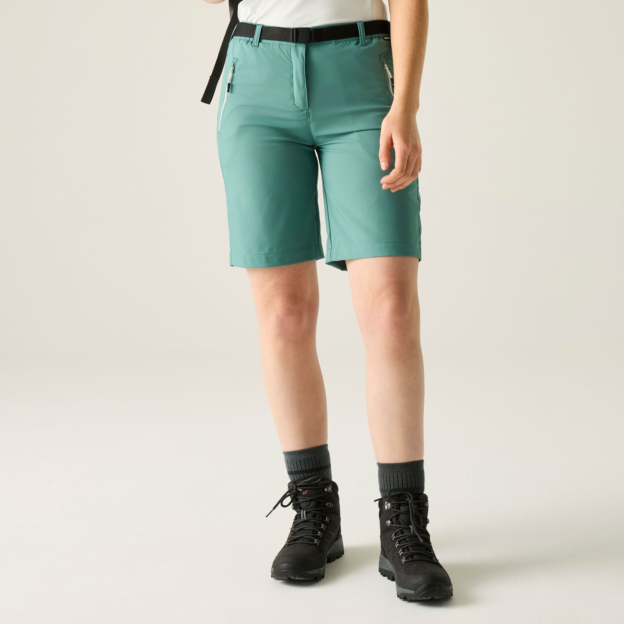 Regatta Spodnie damskie bermudy Xert Stretch Zielony