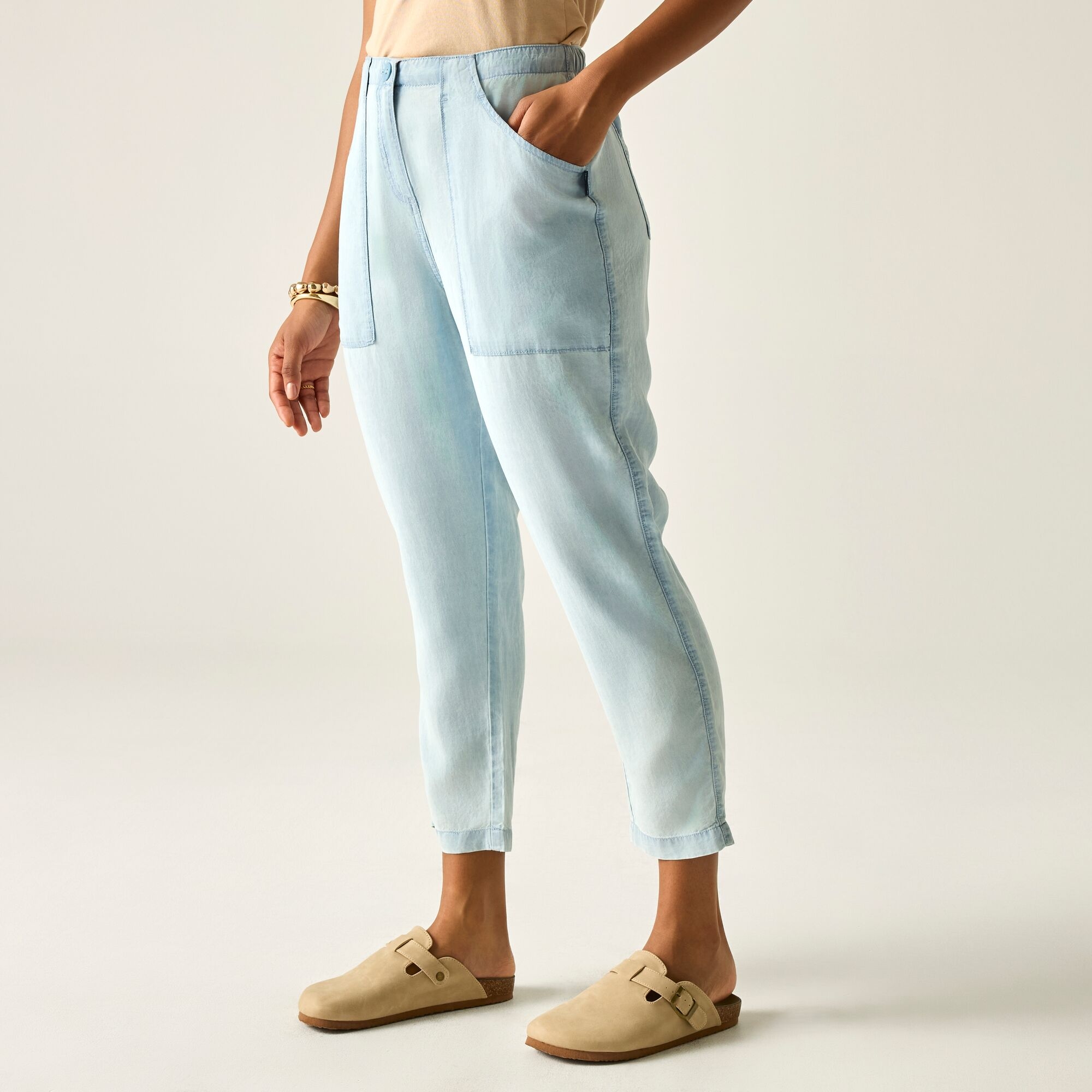 Regatta   Spodnie damskie capri Shorebella Niebieski