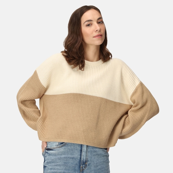 Damski sweter Kamaria Beżowy