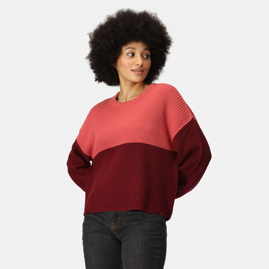 Women's Kamaria Knitted Jumper Mineral Red Cabernet