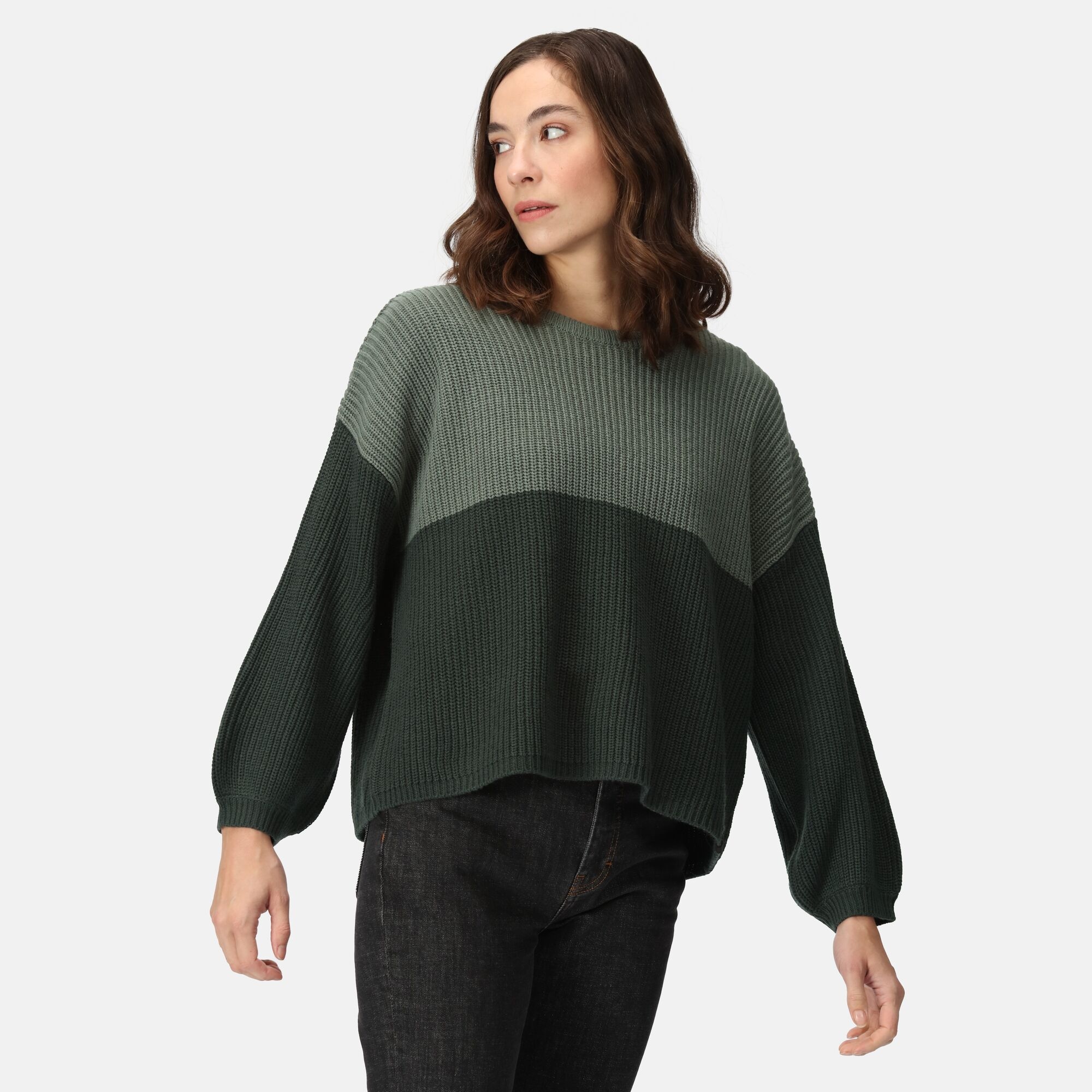 Regatta Damski sweter Kamaria Ciemnozielony