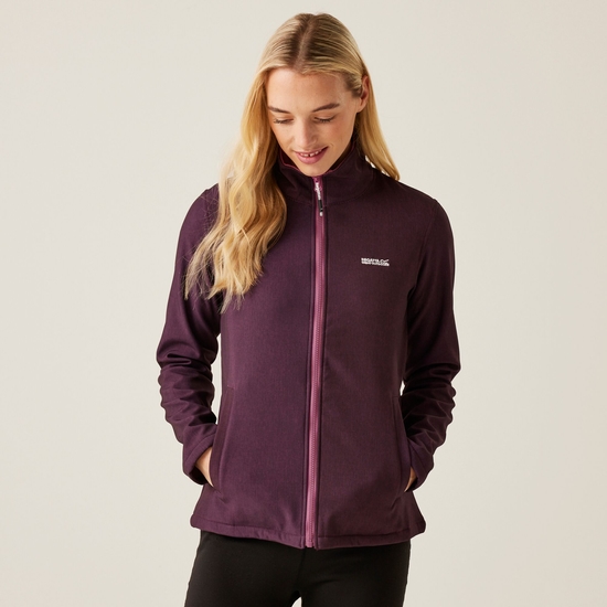 Connie V Softshell-Walkingjacke für Damen Lila