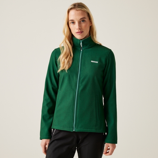 Connie V Softshell-Walkingjacke für Damen Grün