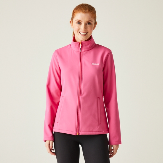 Women's Connie V Softshell Walking Jacket Flamingo Pink (Satsuma)