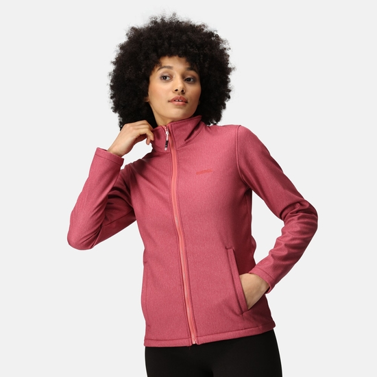 Women's Connie V Softshell Walking Jacket Rumba Red
