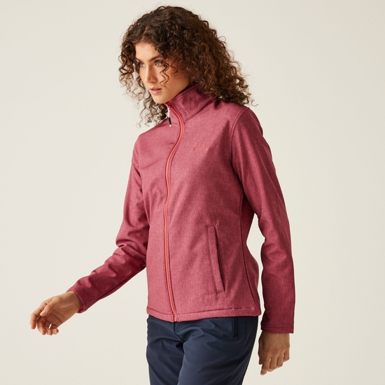 Women's Connie V Softshell Walking Jacket Rumba Red