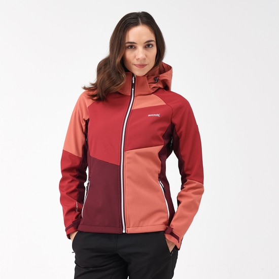 Women's Desoto IX Softshell Jacket Mineral Red Rumba Red