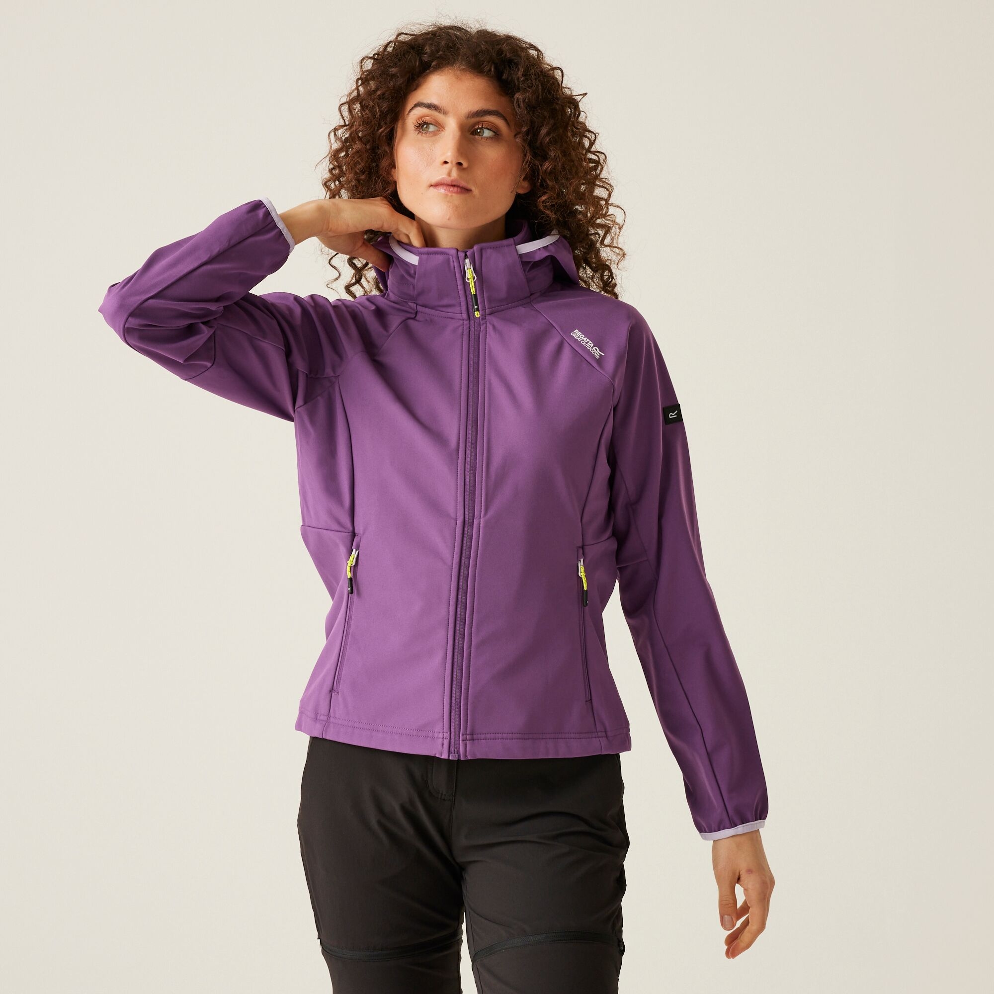 Regatta Damski Softshell Bourda Fioletowy, Rozmiar: 44