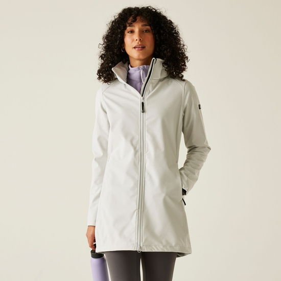 Women's Carisbrooke Softshell Jacket Oyster Mushroom Wisteria