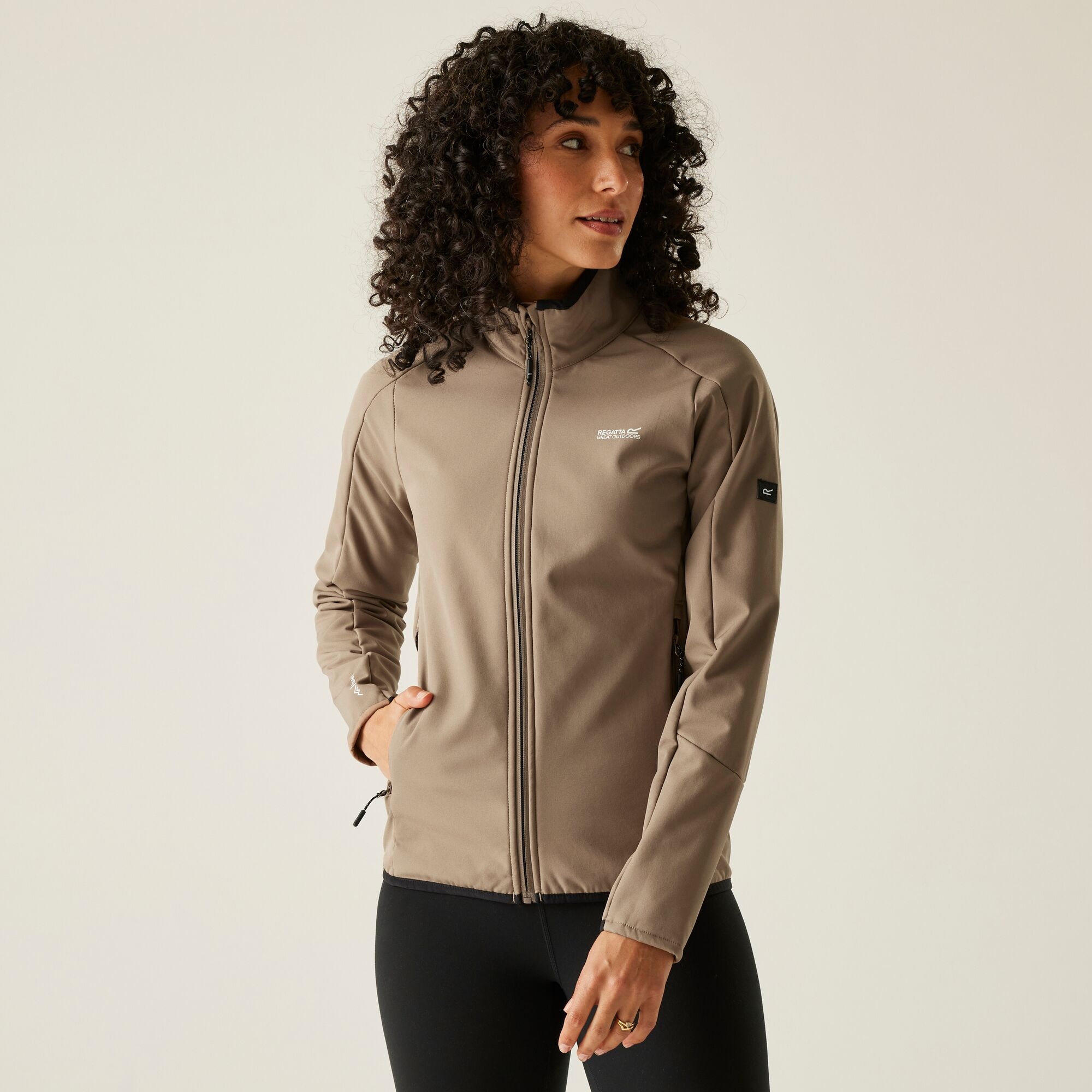 Regatta Kurtka damska softshell wodoodporny Moutdale Brązowy