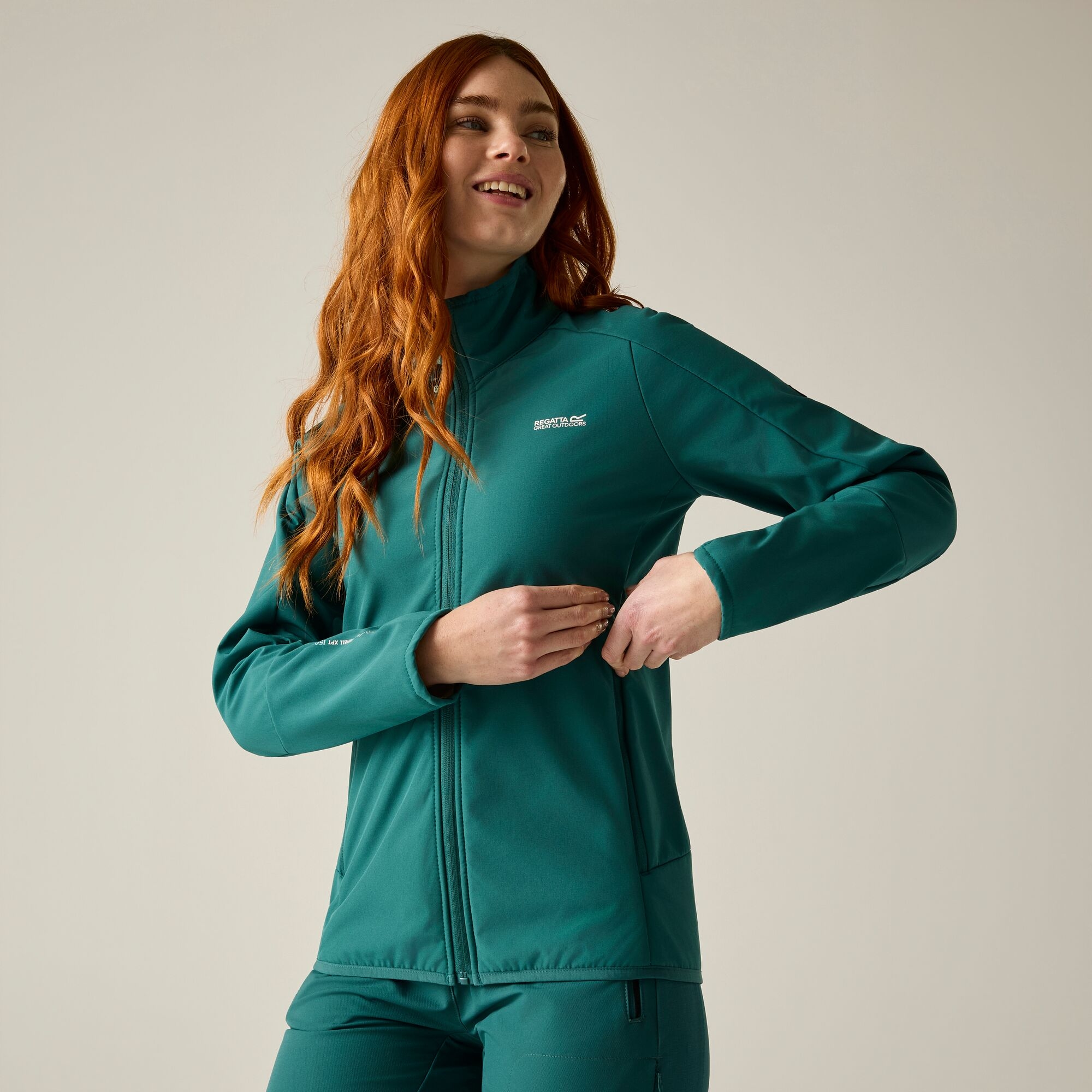 Regatta   Kurtka damska softshell wodoodporny Moutdale Zielony