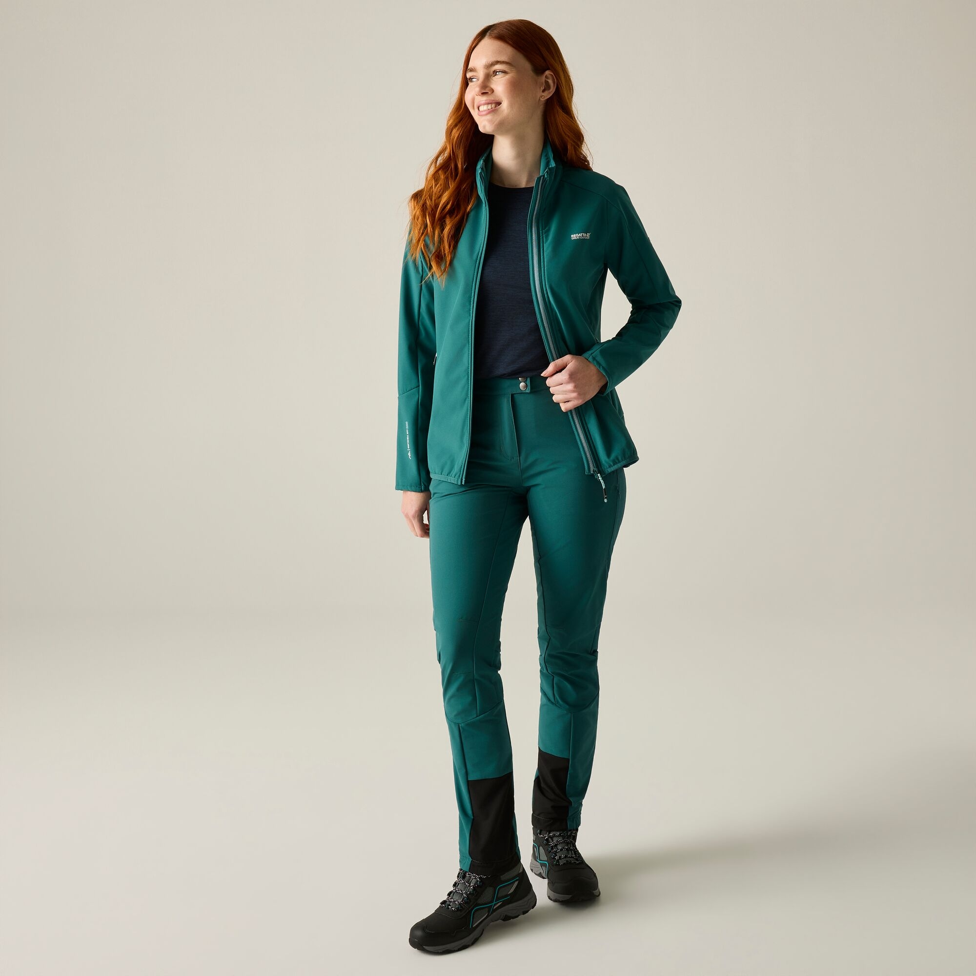 Regatta   Kurtka damska softshell wodoodporny Moutdale Zielony