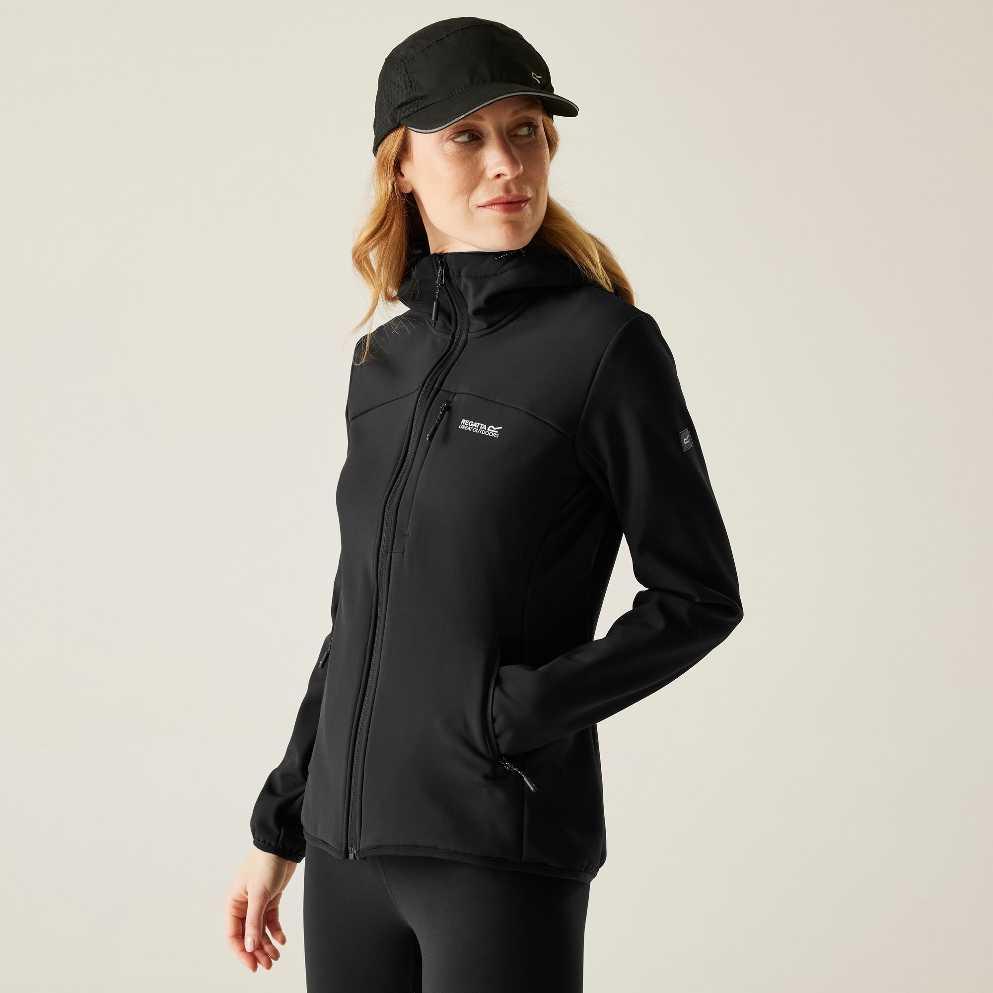 Regatta Kurtka damska softshell przeciwdeszczowy Ossek Czarny