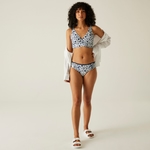 Navy White Large Floral