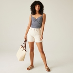 Navy White Seeksucker Stripe