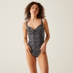 Black White Polka Dot Print