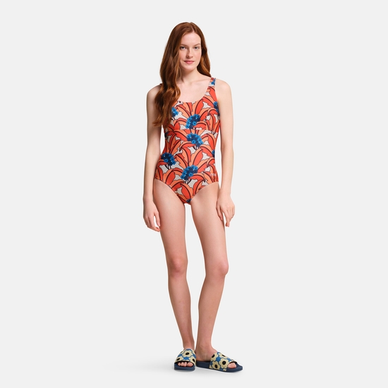 Orla Kiely Swimsuit Orange Tropical