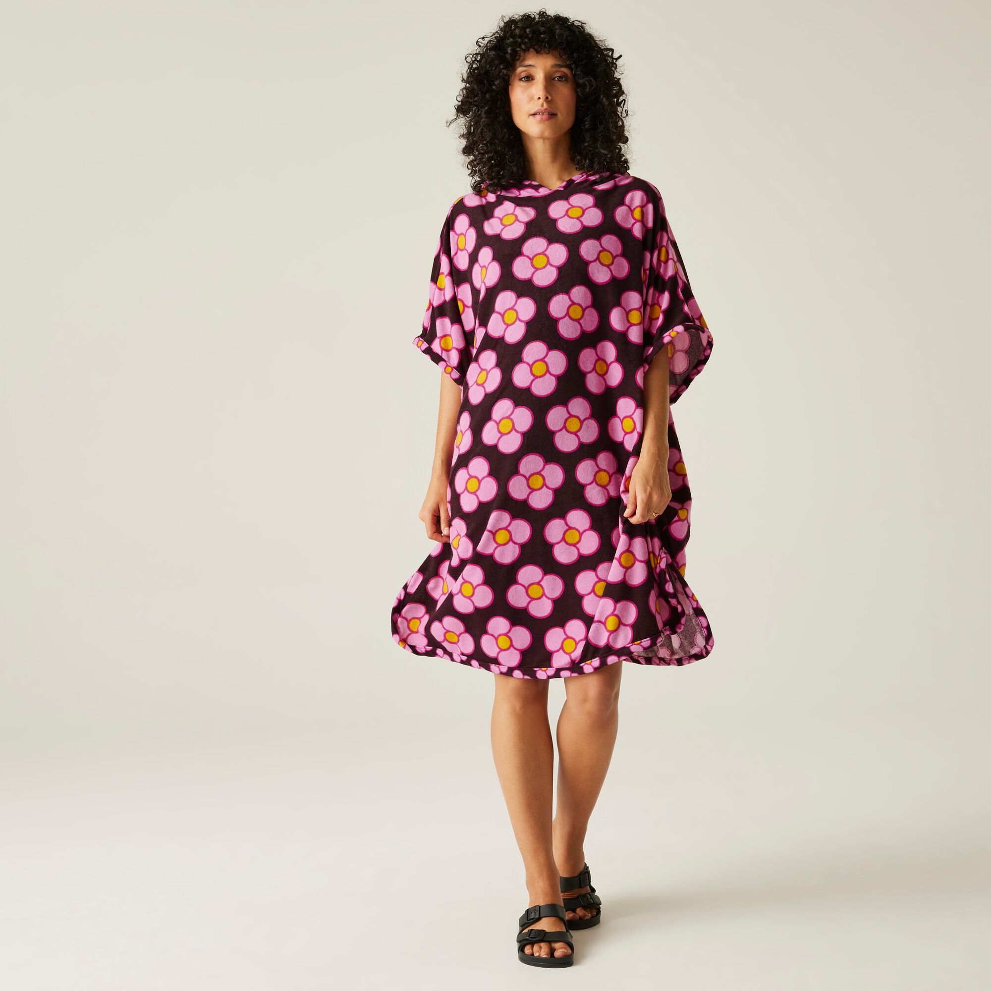 Regatta Orla Kiely Towelling Ii Robe Size: S/M Women's Red