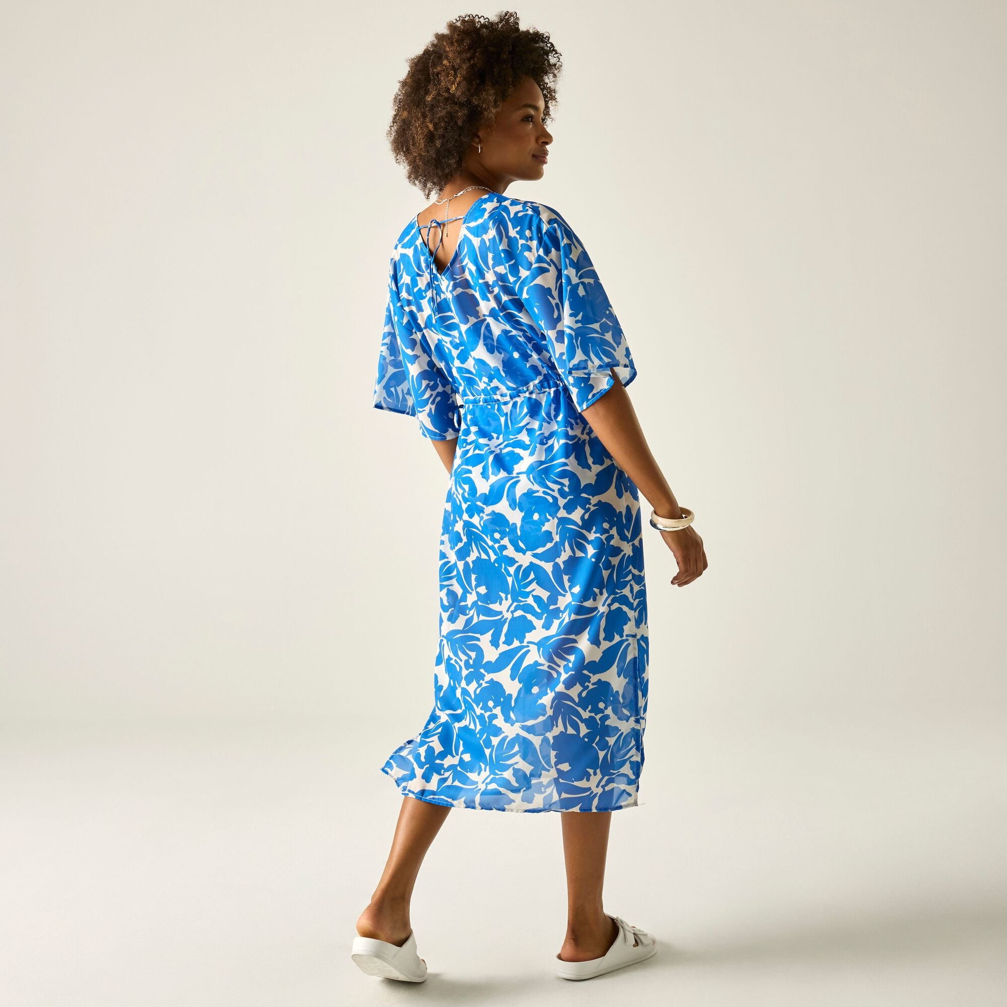 Regatta Women's Bright Blue Avorno Cover Up Beach Dress In | Size: 10 - Image 1