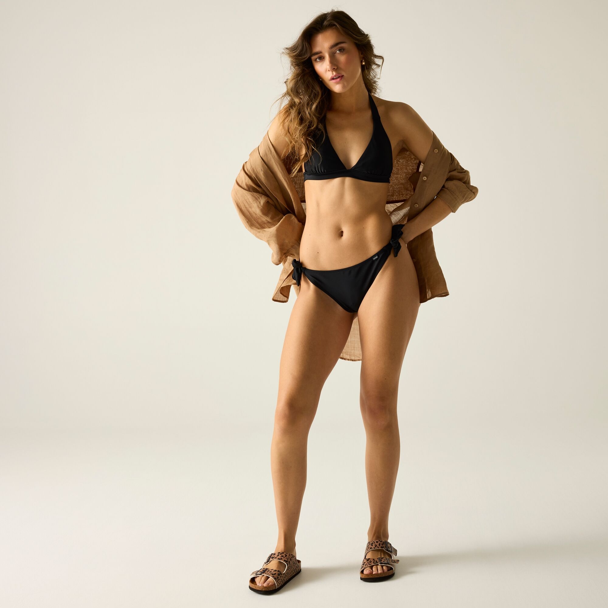 Regatta Dół od stroju kąpielowego damski Elana Brief Czarny