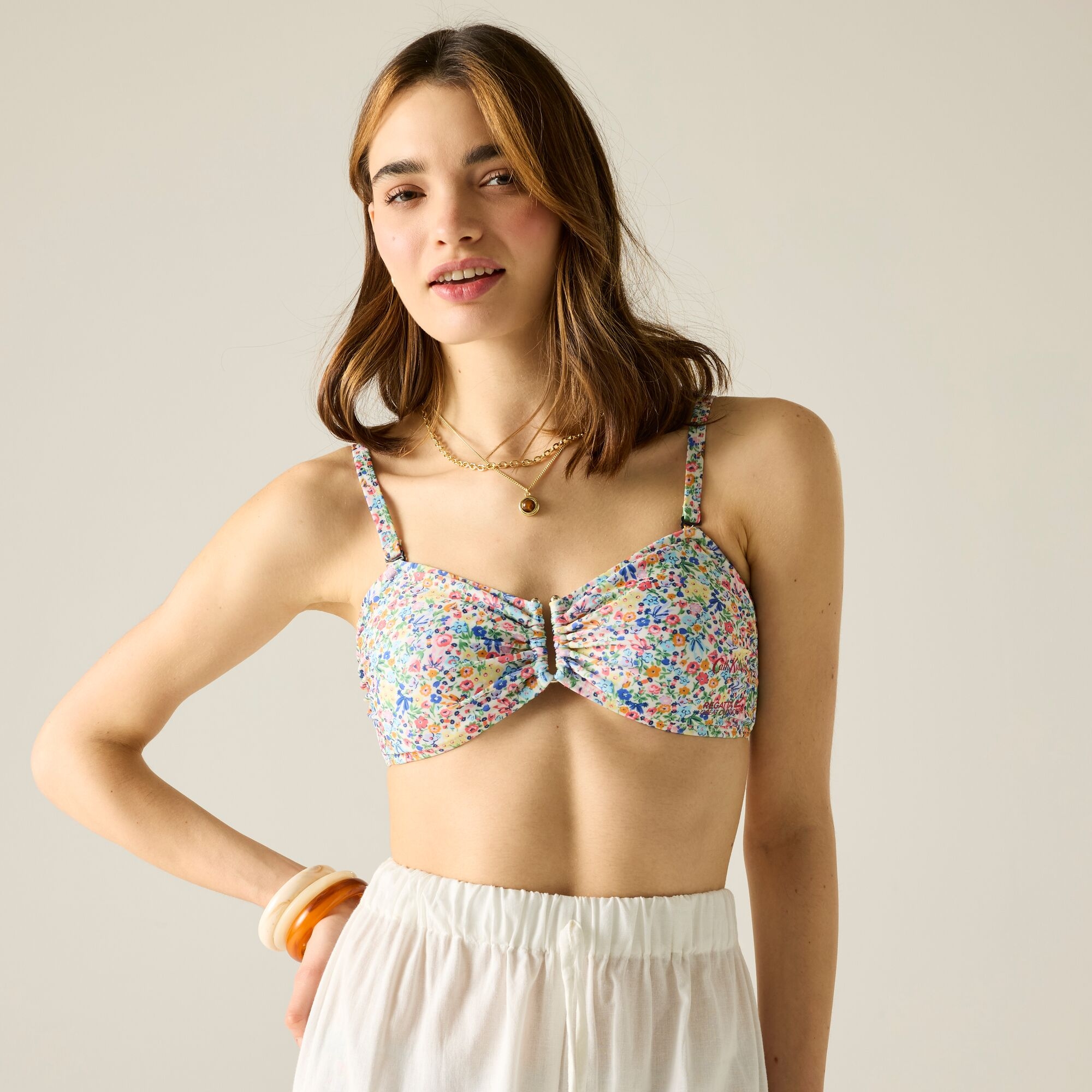 Regatta Cath Kidston Bikini Top Size: 20 Women's Beige