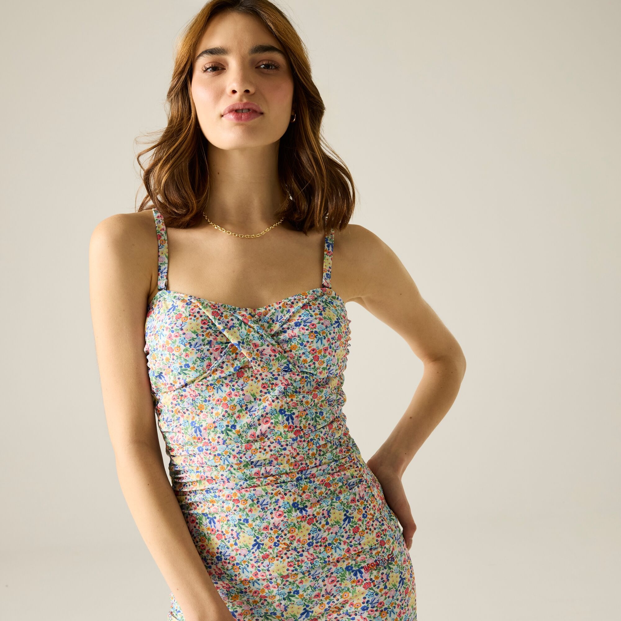 Regatta Cath Kidston Tankini Top - Beige Size 8