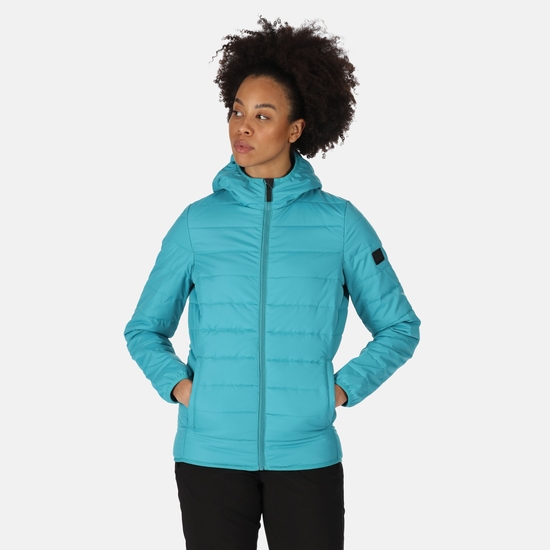 Women's Helfa Insulated Quilted Jacket Pagoda Blue