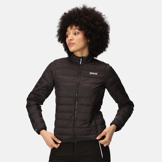 Hillpack Femme Veste de marche légère chaude matelassée Noir