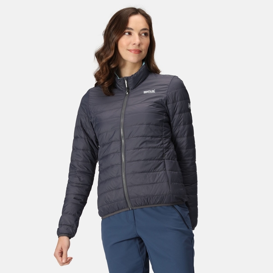 Hillpack Femme Veste de marche légère chaude matelassée Gris