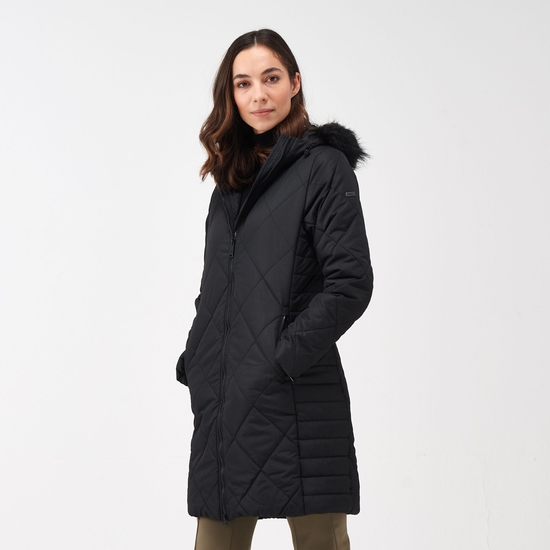 Fritha II Parka chaude pour femme Noir