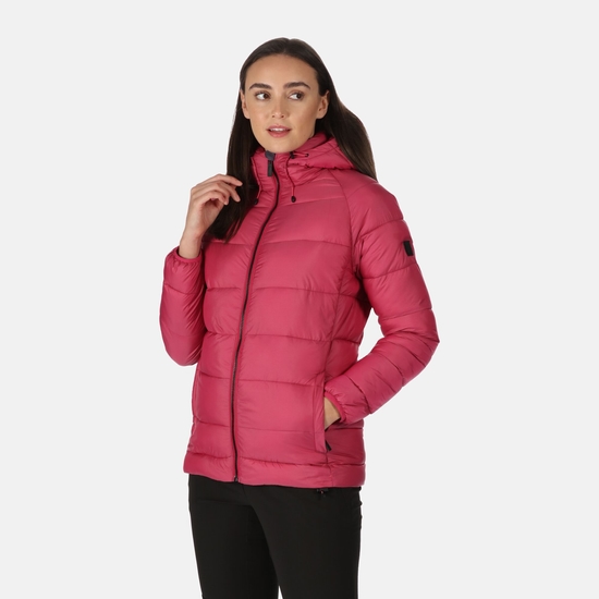 Women's Toploft II Hooded Puffer Jacket Berry Pink