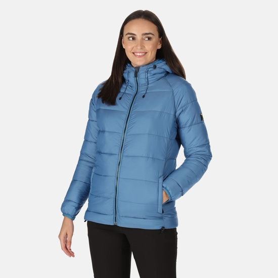 Women's Toploft II Hooded Puffer Jacket Vallarta Blue
