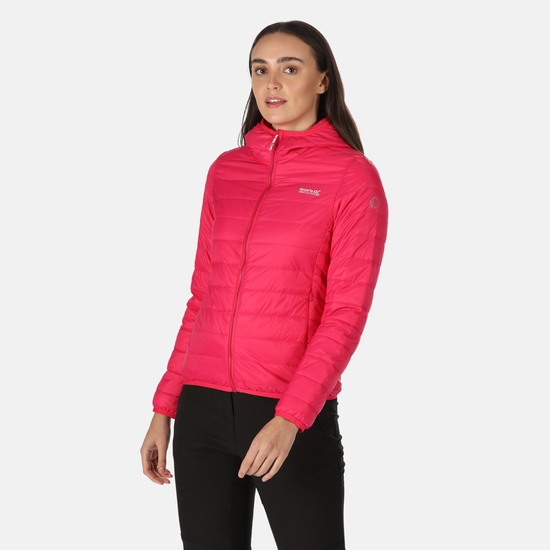 Women's Hooded Hillpack Lightweight Puffer Jacket Pink Potion