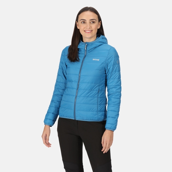 Women's Hooded Hillpack Lightweight Puffer Jacket Vallarta Blue