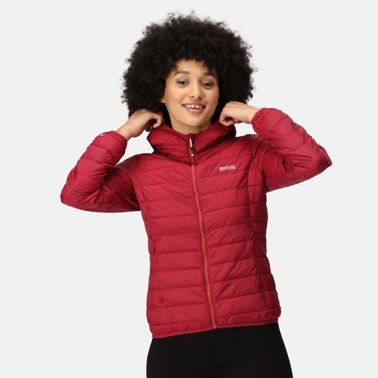 Women's Hooded Hillpack Lightweight Puffer Jacket Rumba Red
