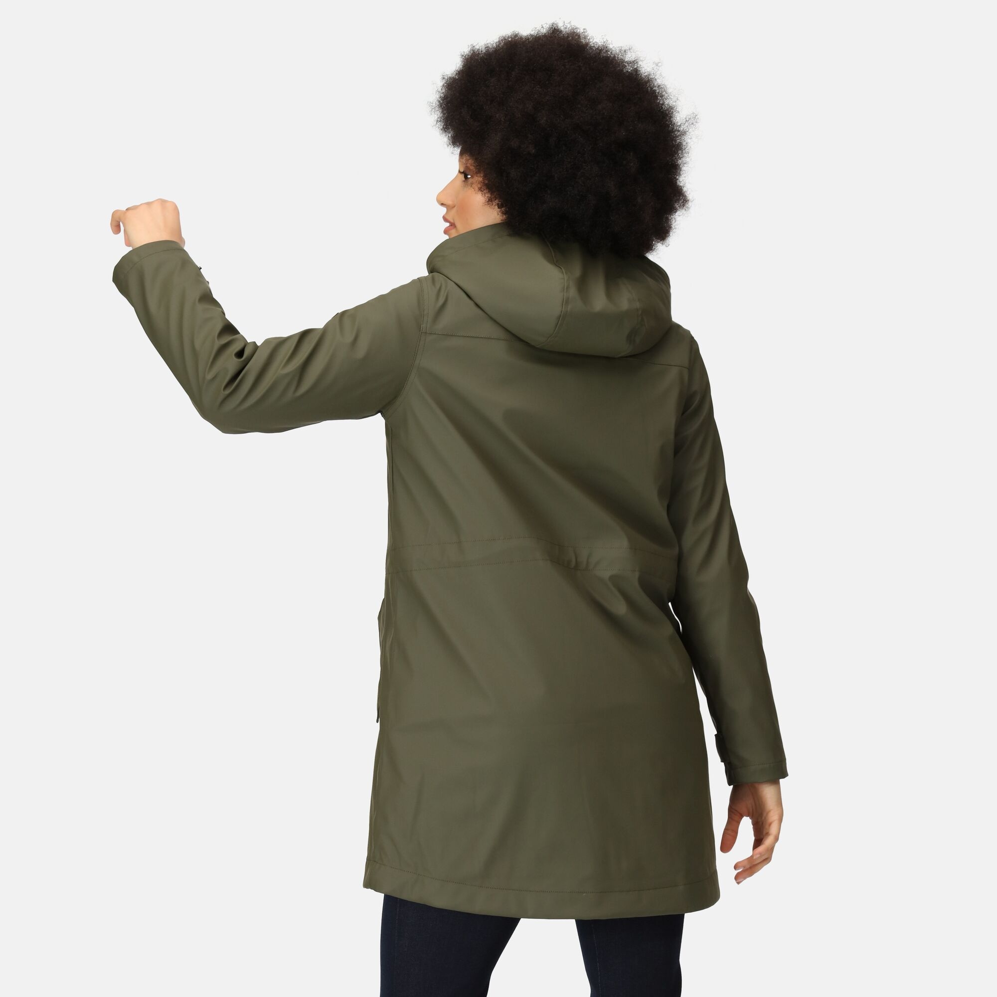 Regatta Damska kurtka parka z kapturem Fantine Ciemne khaki