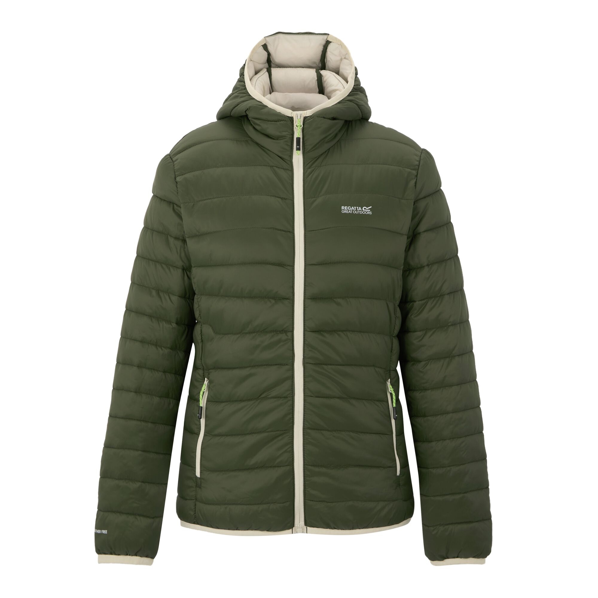 Regatta Women's Hooded Marizion Padded Jacket - Green Size 12