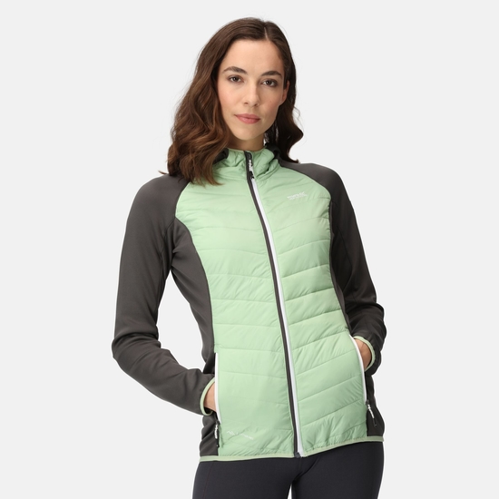Women's Andreson VIII Hybrid Jacket Quiet Green Seal Grey