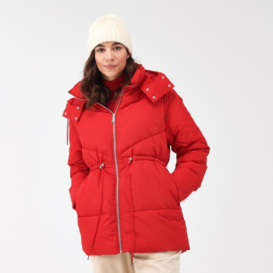 Women's Rurie Baffled Jacket Danger Red