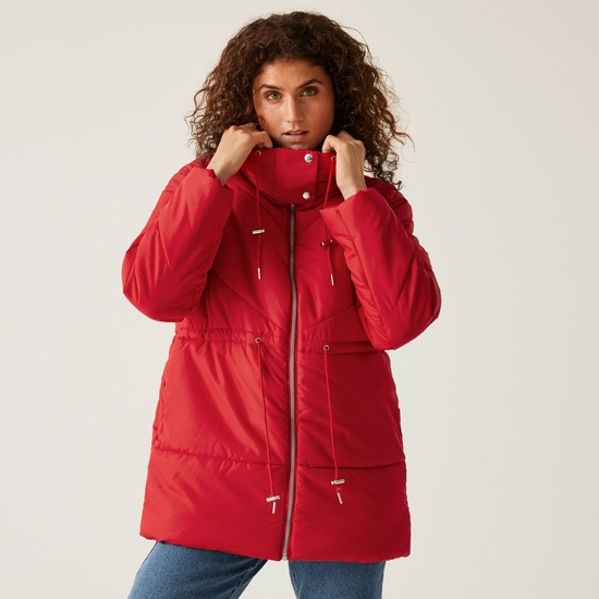 Women's Rurie Baffled Jacket Danger Red