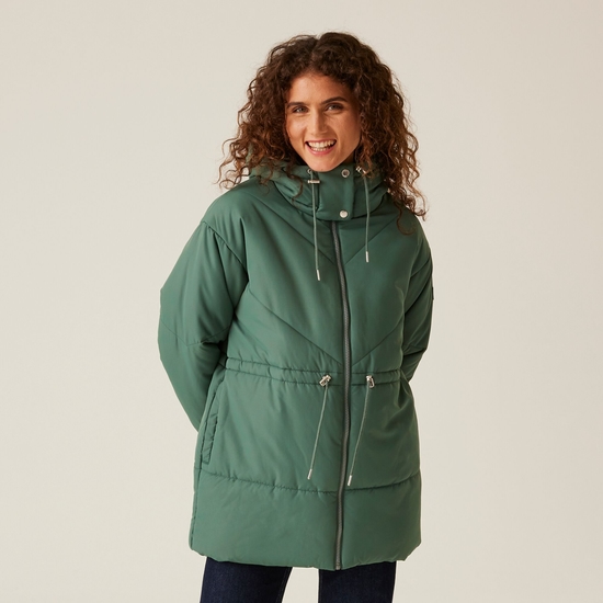 Women's Rurie Quilted Jacket Dark Forest Green