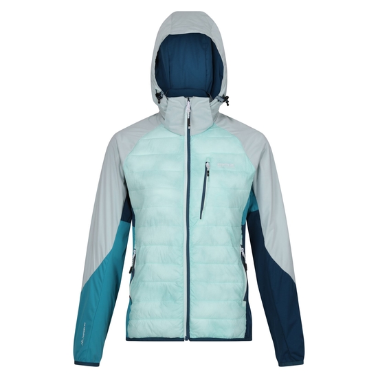 Women's Pro Hybrid Jacket Bleached Aqua Tahoe Blue Moroccan Blue